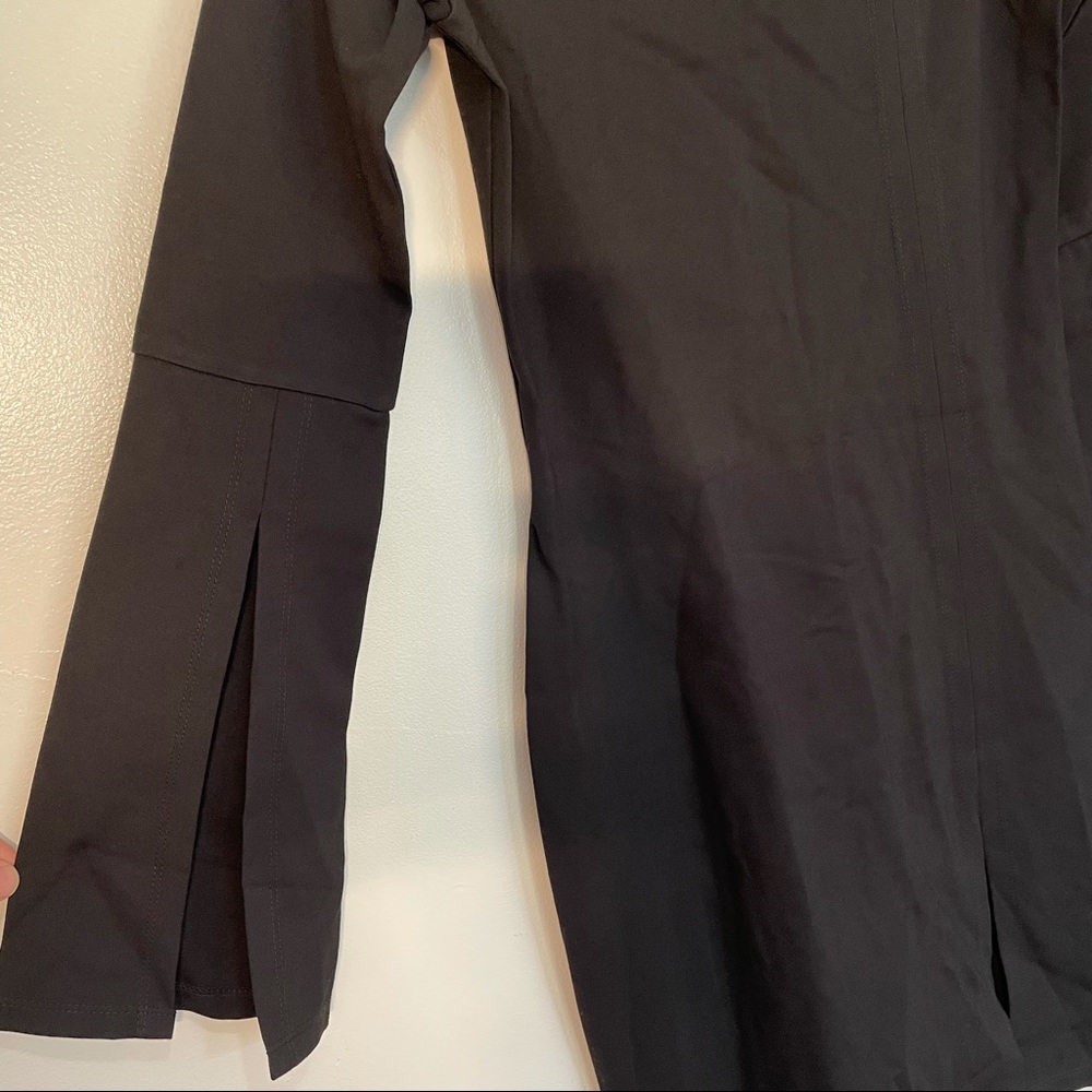 Alexis Sterre Black Off Shoulder Mini Dress Small Bell Sleeve Holiday Party - Picture 7 of 9